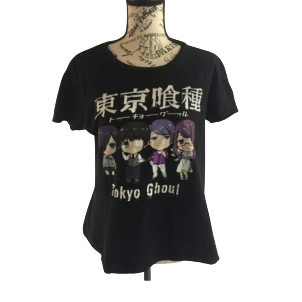 Tokyo Ghoul Unisex Large T-shirt Anime Cartoon 3D Graphic 100% Cotton FLAW